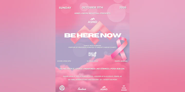 Be Here Now: Pull Up, Get Down Takeover @ Sunbar Patio (Tempe, Arizona)