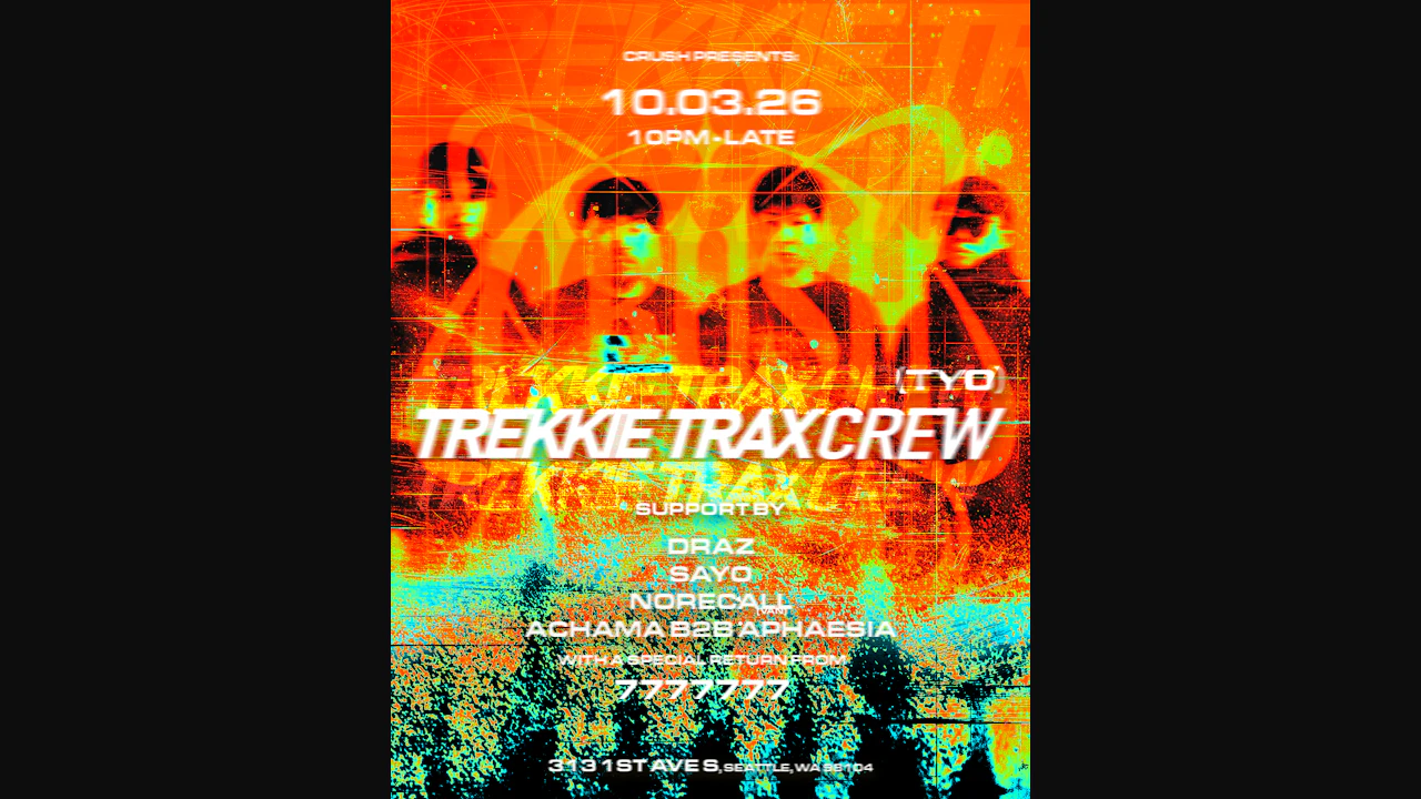 Trekkie Trax 2026 W Nakamura Minami Tour : Crush Seattle