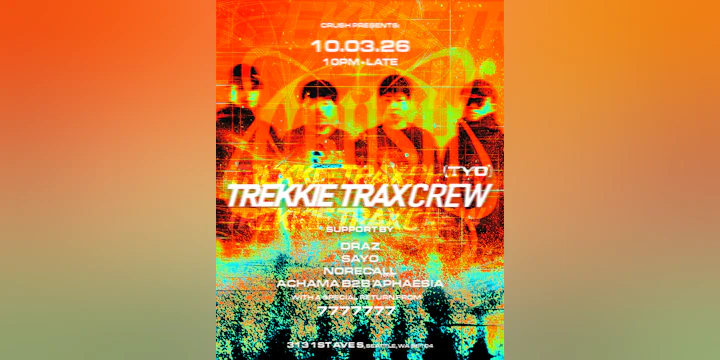 Trekkie Trax 2026 W Nakamura Minami Tour : Crush Seattle