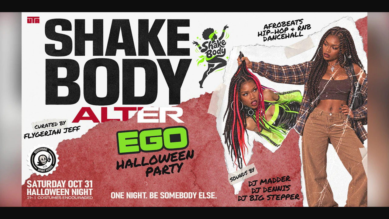 Shake Body: Alter Ego (Halloween Night at Southside Sf)