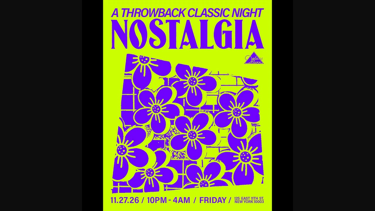 NOSTALGIA: A Throwback Classic Night