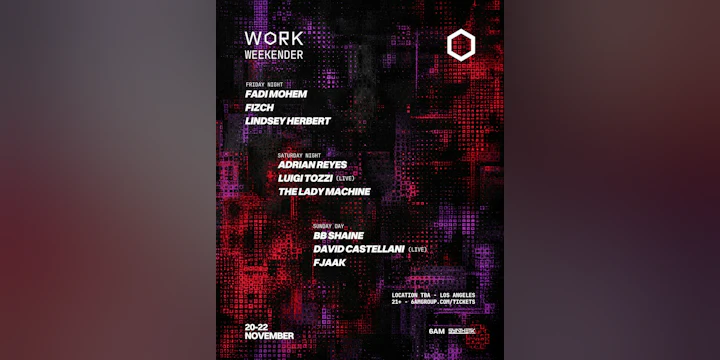 WORK Weekender Day 1: Fadi Mohem, Fizch, & Lindsey Herbert