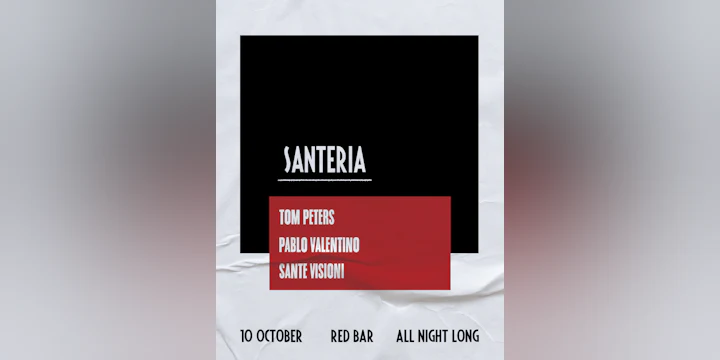 SANTERIA with Tom Peters and Pablo Valentino