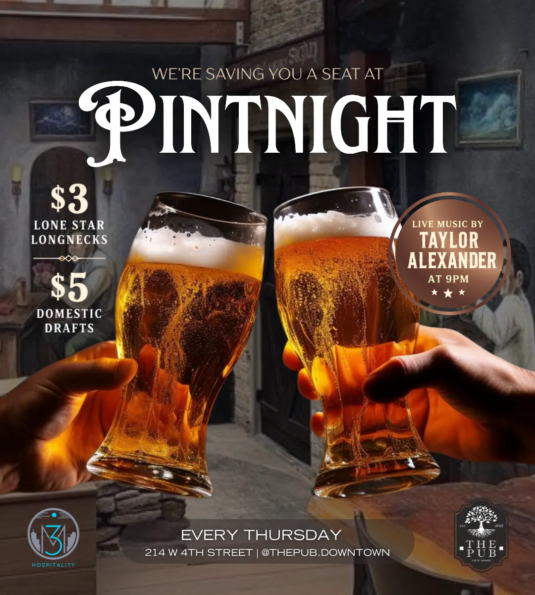 Pintnight at The Pub w/ Taylor Alexander