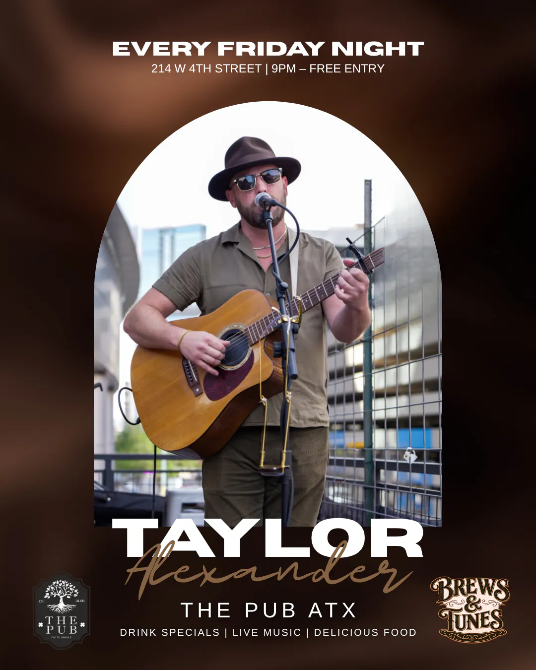 Brews & Tunes: Taylor Alexander at The Pub ATX