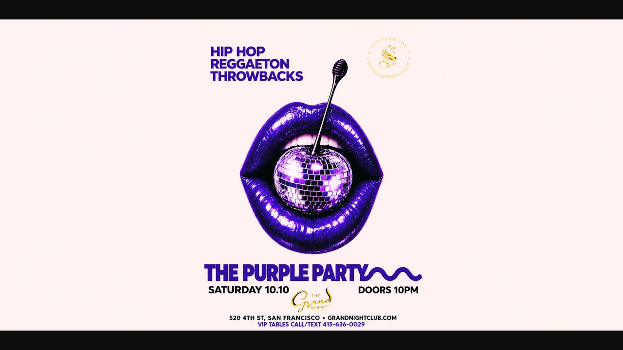 The Purple Party Saturday