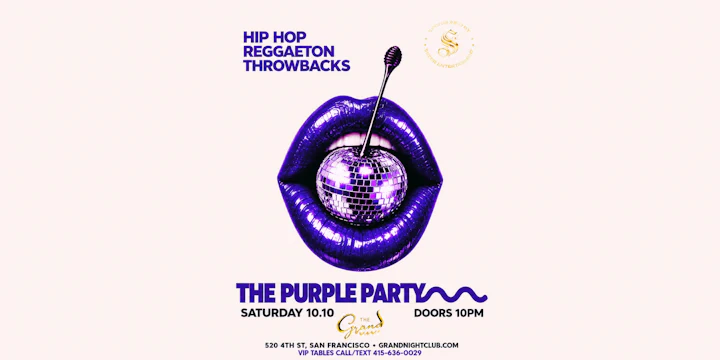The Purple Party Saturday