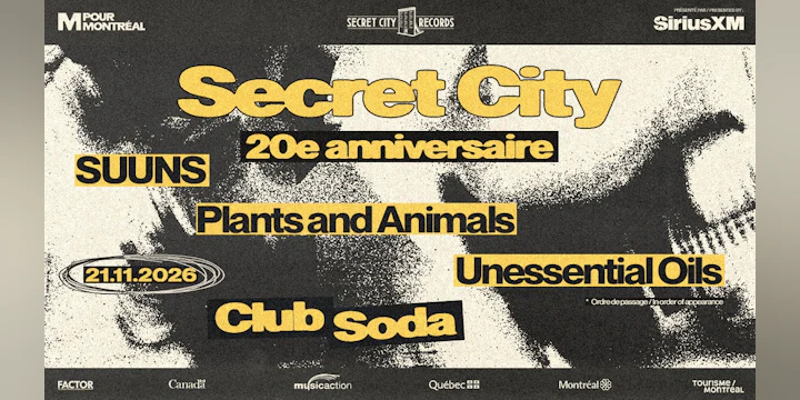 Secret City - 20e Anniversaire