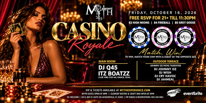 Myth Nightclub Presents: Ignite Fridays - Casino Royale