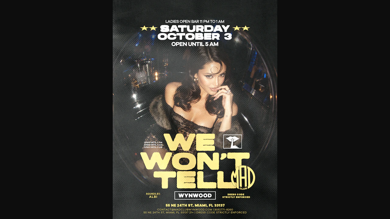 We Won't Tell October 3