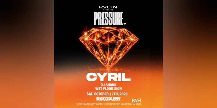 Rvltn Presents: Pressure w/ Cyril + More!