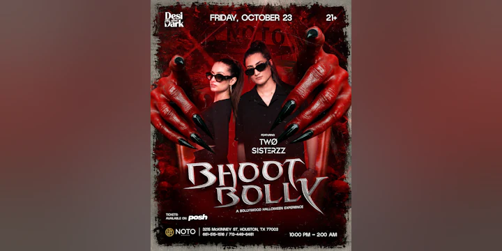 Bhoot Bolly: A Bollywood Halloween Experience: Two Sisterzz