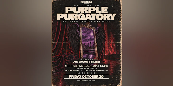 Purple Purgatory Halloween at Mr. Purple