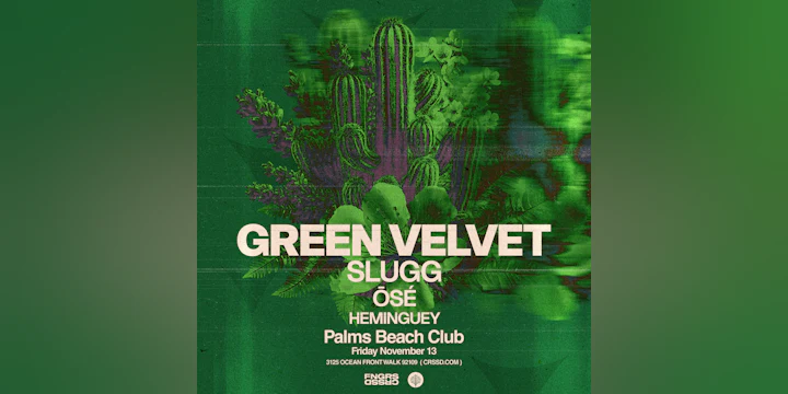Green Velvet + Slugg + More at Palms Beach Club