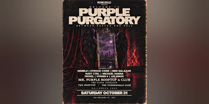 Purple Purgatory Halloween at Mr. Purple—Oct 31