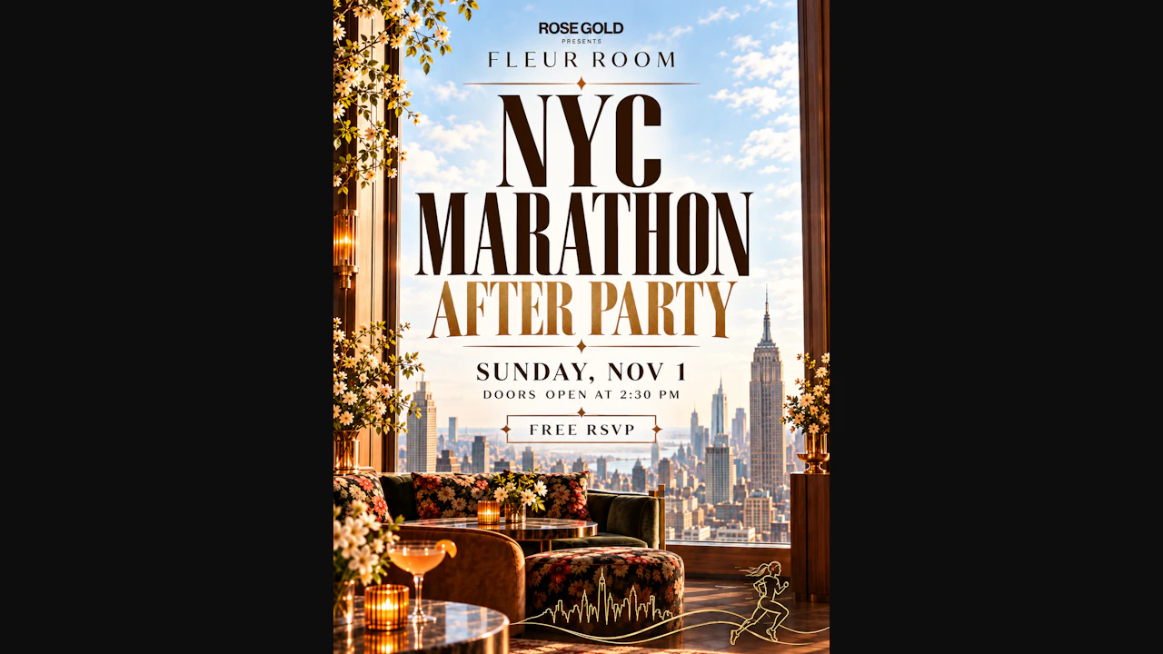 NYC Marathon After-Party at The Fleur Room