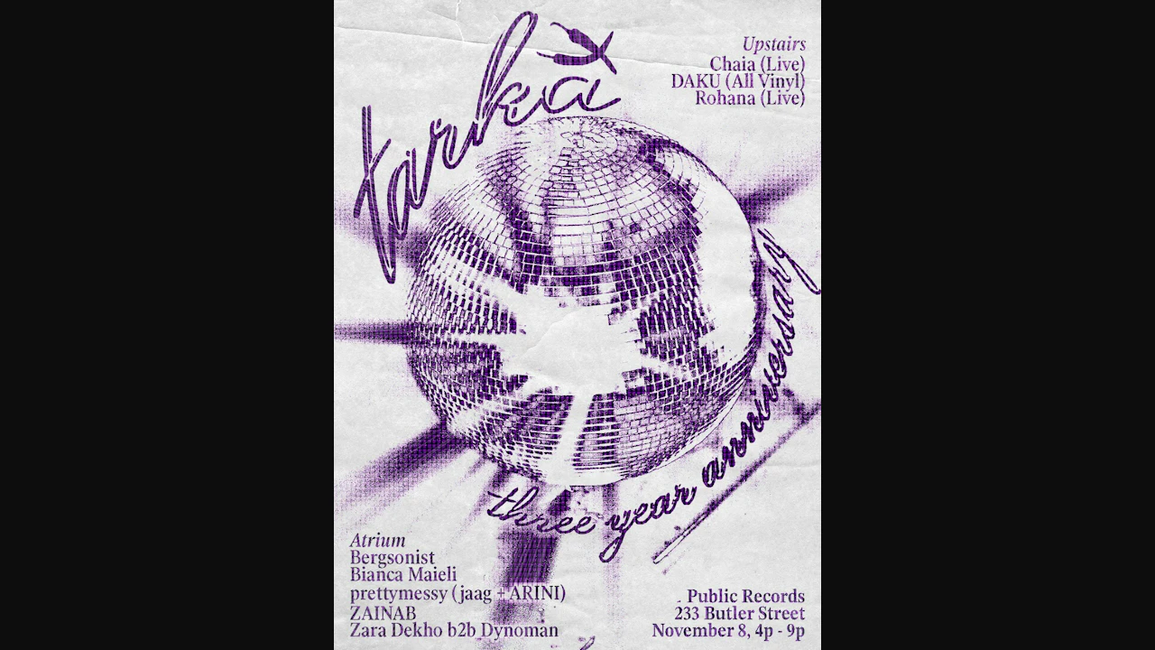 Tarka 3-Year Anniversary: ZAINAB, Bianca Maieli, Chaia, Zara Dekho b2b Dynoman, Rohana, + more