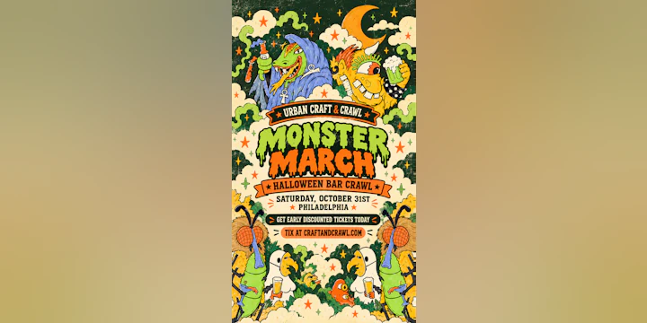 Monster March Philadelphia Halloween Bar Crawl