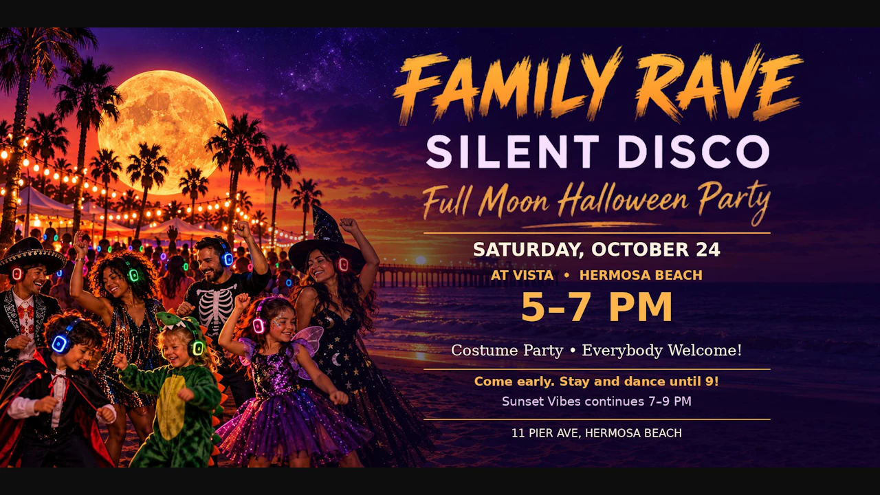 Halloween Family Rave Silent Disco by Sunset Vibes