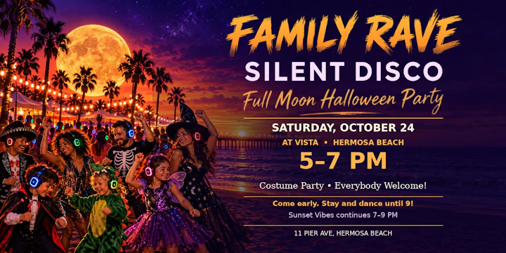 Halloween Family Rave Silent Disco by Sunset Vibes