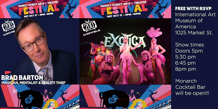 Brad Barton ( Magician) 200 Channels Vaudeville (Exotica) Market St. Fest,