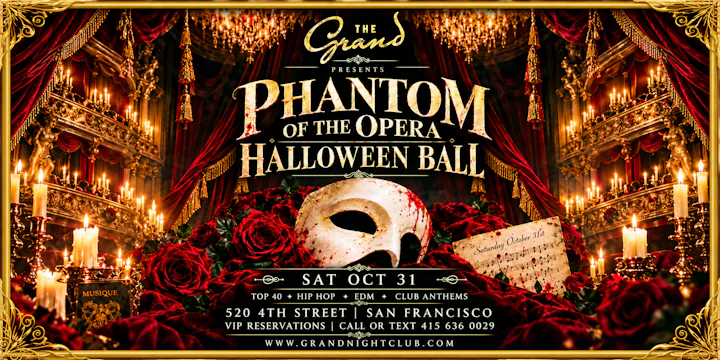 Phantom Of The Opera Halloween Ball Saturday