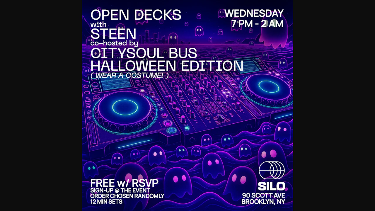 Open Decks w/ CitySoul Bus - Halloween Edition