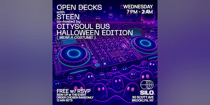 Open Decks w/ CitySoul Bus - Halloween Edition