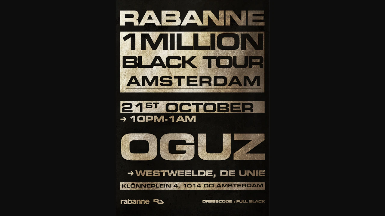 One Million Black Tour Amsterdam