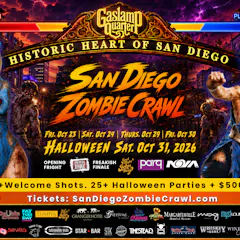 Halloween 2026 San Diego Zombie Crawl: Oct 30 & 31 | $500 Value For $49+