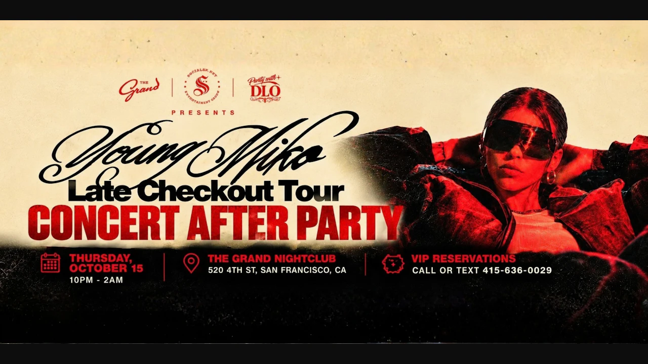 Late Checkout Tour Concert After Party Saturday