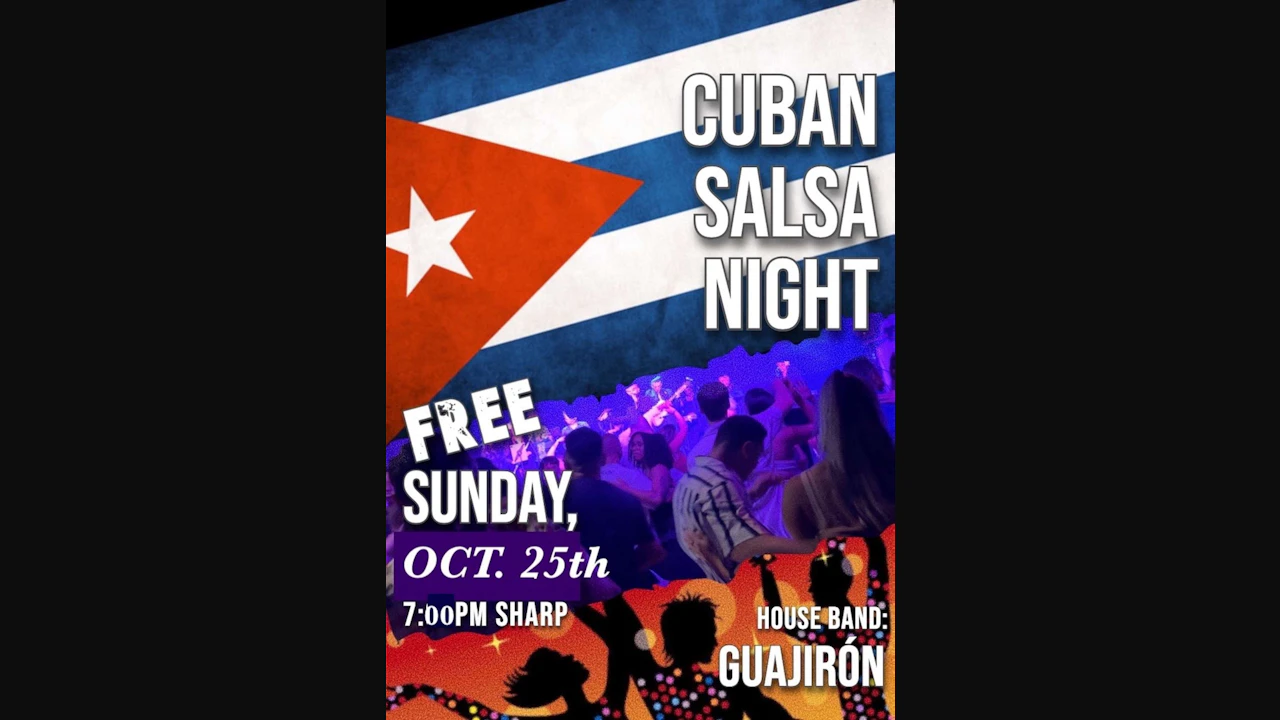 Live Cuban Salsa Dance Party (No Cover Charge!) 7pm 'Til 11:30pm
