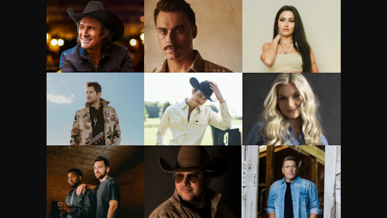 Joe Nichols, Matt Cooper, Stevie Woodward, Ben Gallaher, Spencer Hatcher, Lakelin Lemmings, 2 Lane Summer, Gabe Walsh, Nathan Woodard