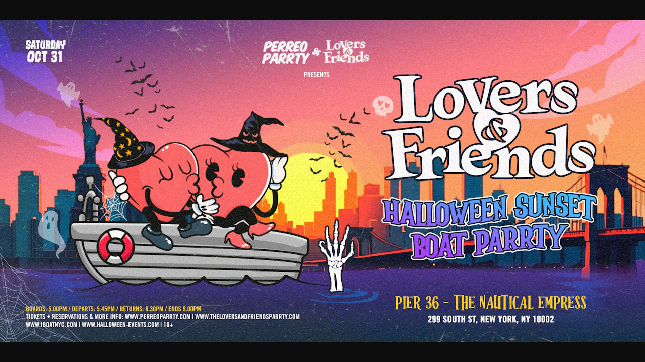 Lovers & Friends Hip Hop & R&B Halloween Sunset Boat Party