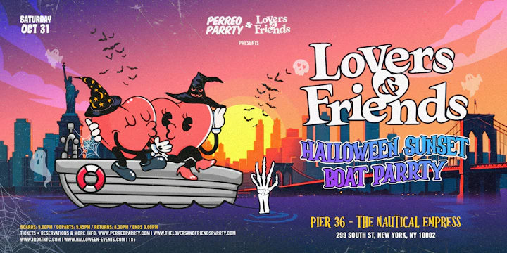 Lovers & Friends Hip Hop & R&B Halloween Sunset Boat Party