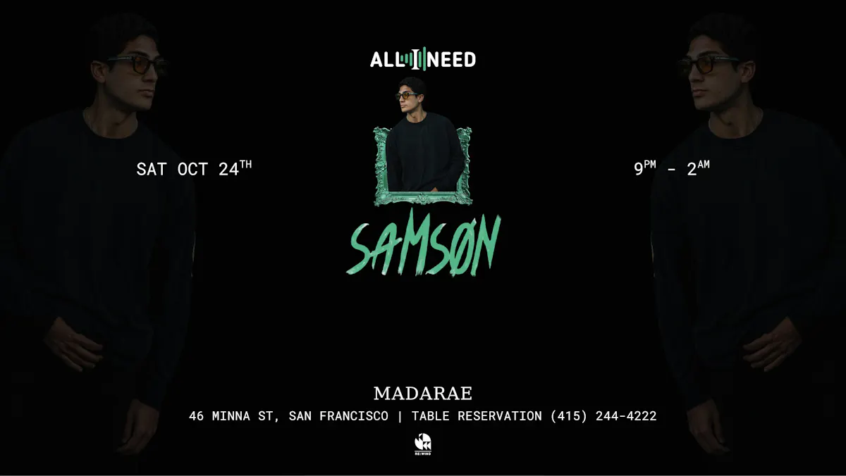 French Tech & Afro House Dj Samson - FREE GUEST LIST