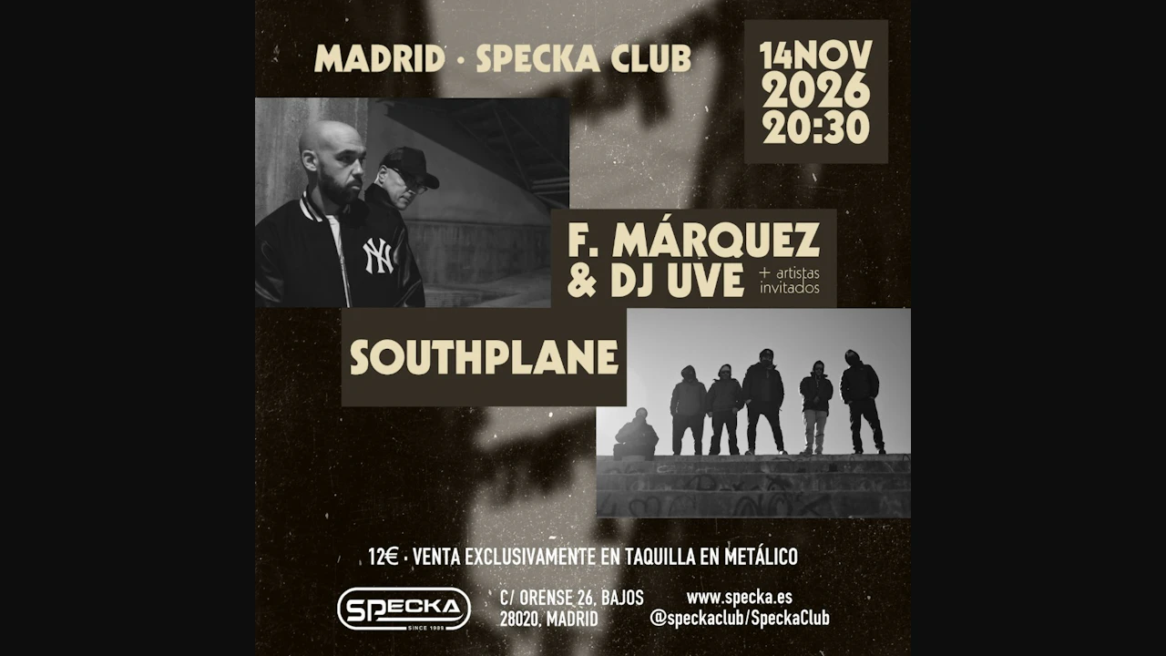 Dj Uve + F. Márquez presentando Ropa Vieja & Southplane
