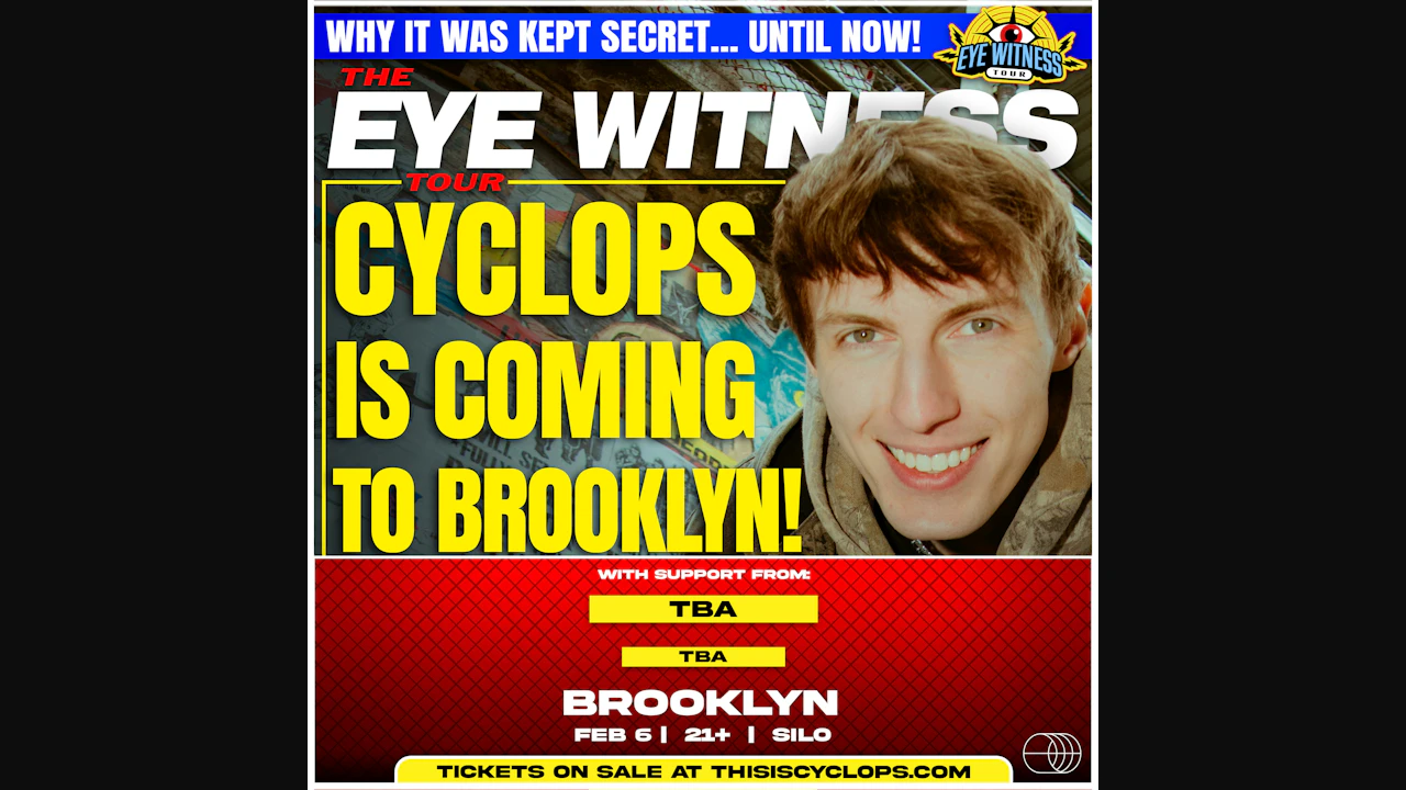 Cyclops - The Eye Witness Tour