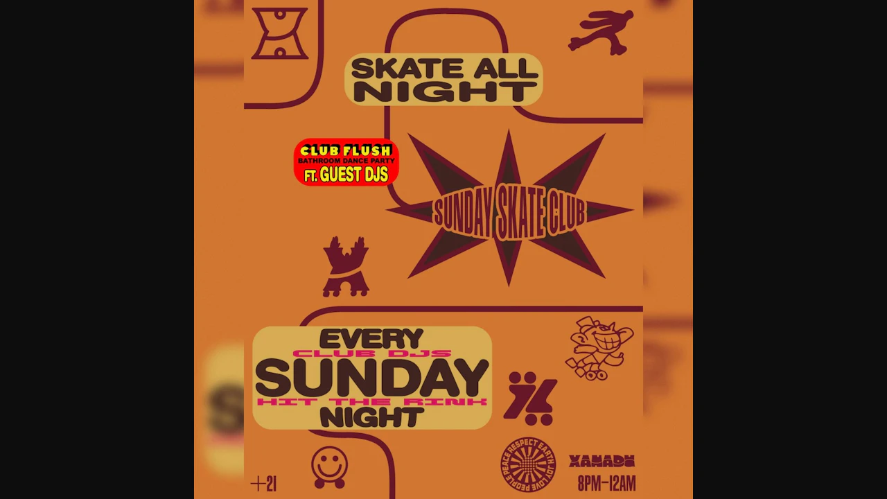 Sunday Skate Club ft. DJ Dream, Conrad Dirty Finger | Club Flush: Zariya & Mantle (skate)