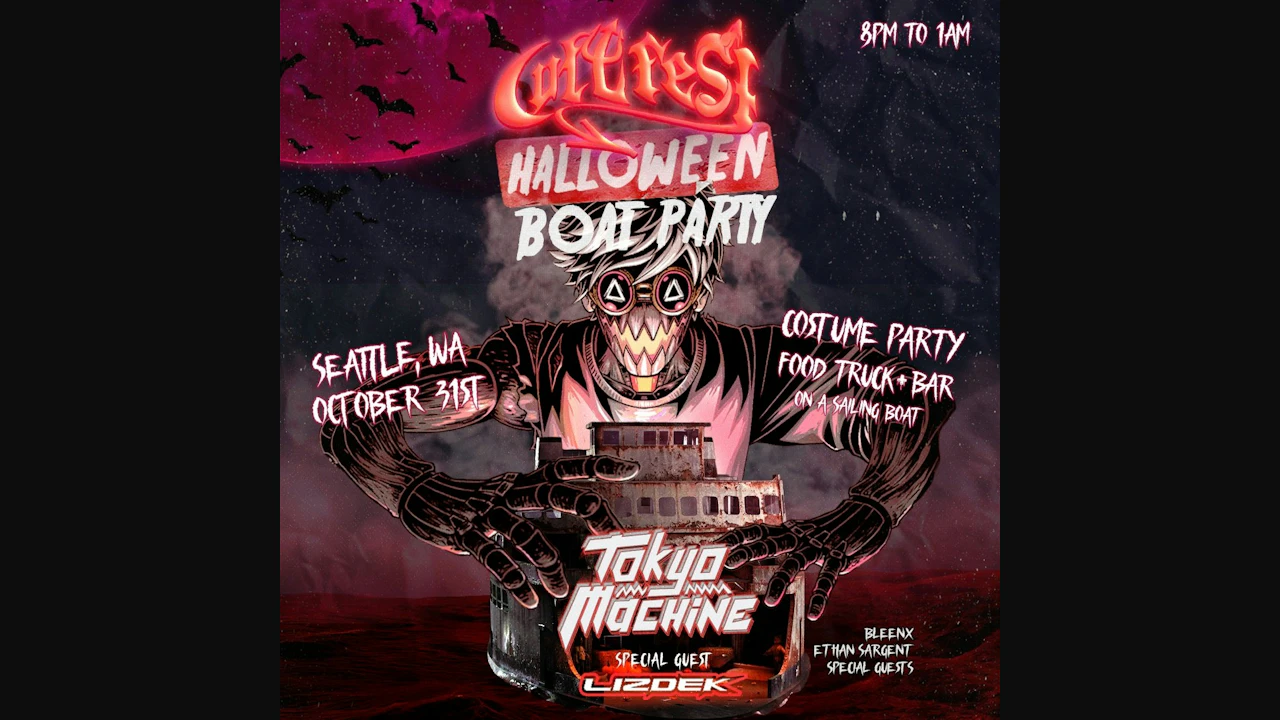 Halloween Boat Party with Tokyo Machine by CultFest