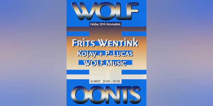 WOLF x OONTS presents Frits Wentink