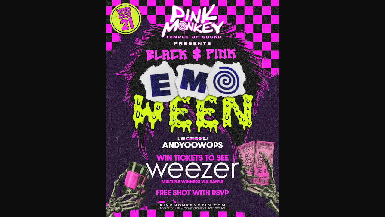 Emoween (Emo Night + Weezer Raffle)