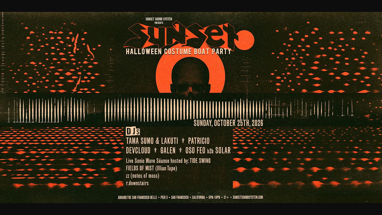 Sunset Sound System Halloween Costume Boat + After-party 2026