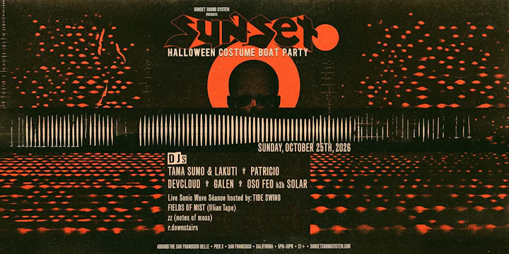 Sunset Sound System Halloween Costume Boat + After-party 2026