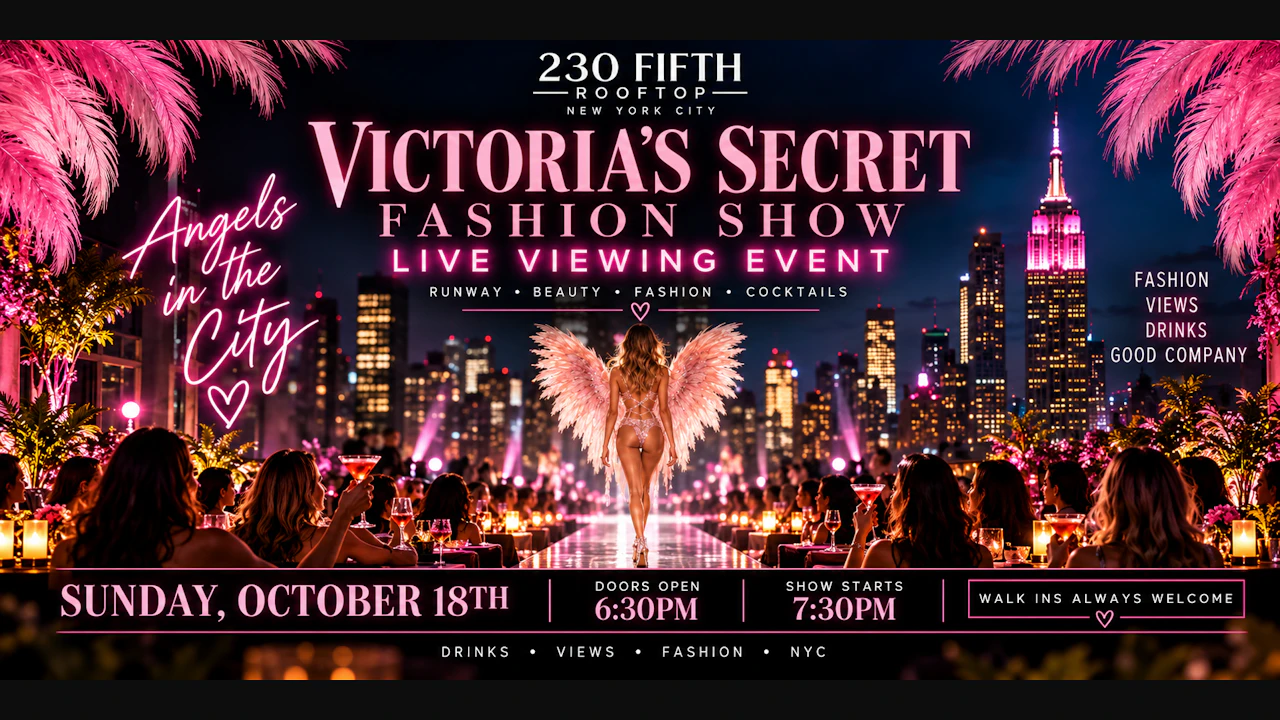 Victoria's Secret Fashion Show Live Viewing Party@ 230 Fifth Rooftop
