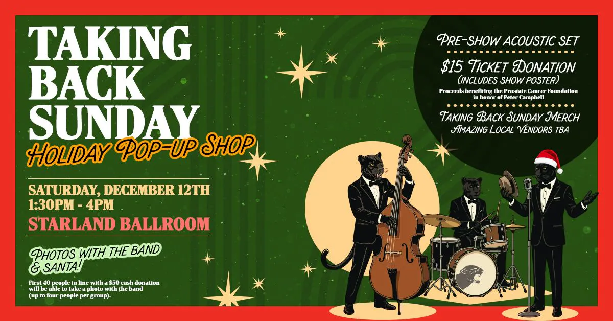 Taking Back Sunday Holiday Pop Up Shop