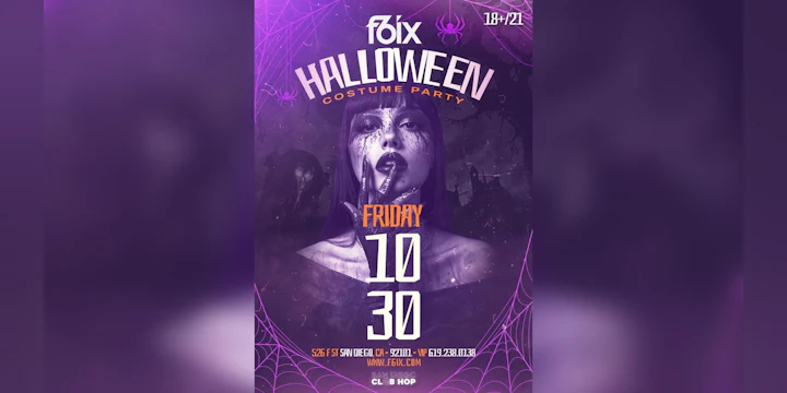 Halloween Customer Party at F6ix | October 30th Event