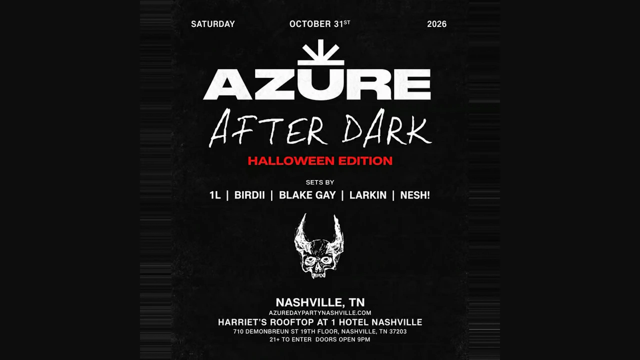 AZURE Presents: Halloween at Harriet's Rooftop 1 Hotel Nashville