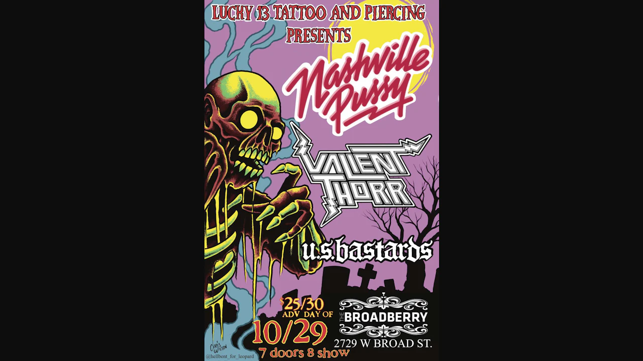 Nashville Pussy, Valient Thorr, and U.S. Bastards