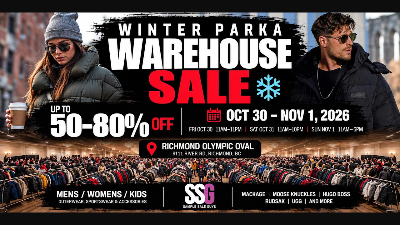 Winter Parka Warehouse Sale - Vancouver